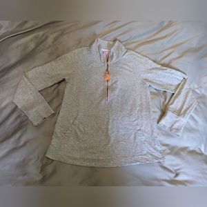 Lilly Pulitzer Gray Sunny State of Mind Zip Up